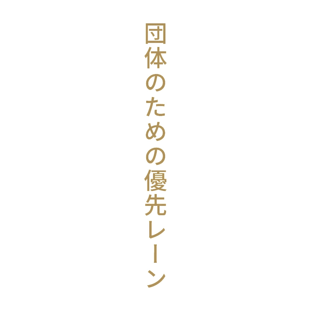 団体のための優先レーン 縦 9