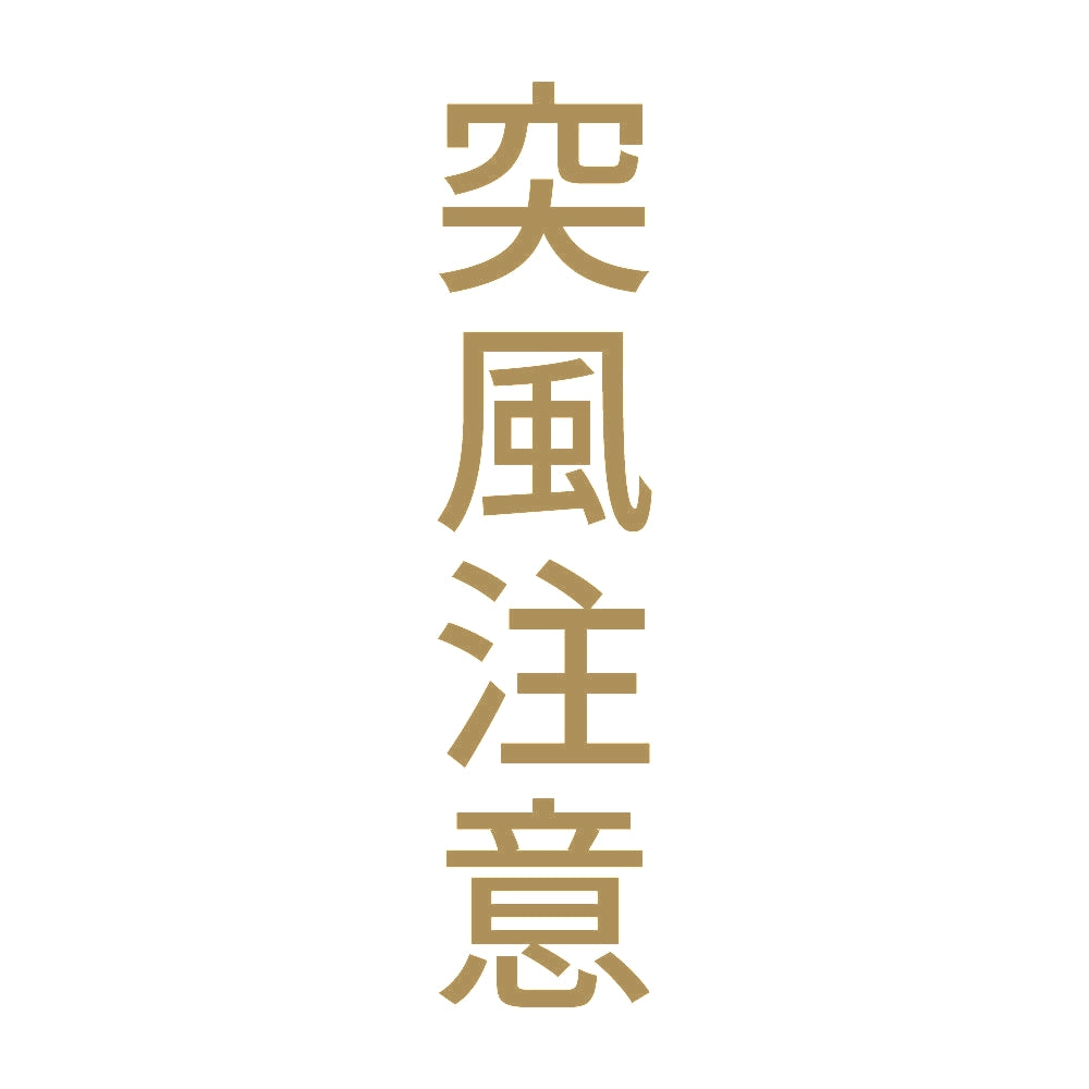 突風注意 縦 9
