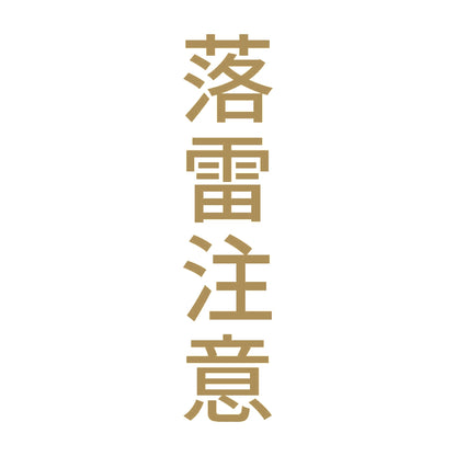 落雷注意 縦 9
