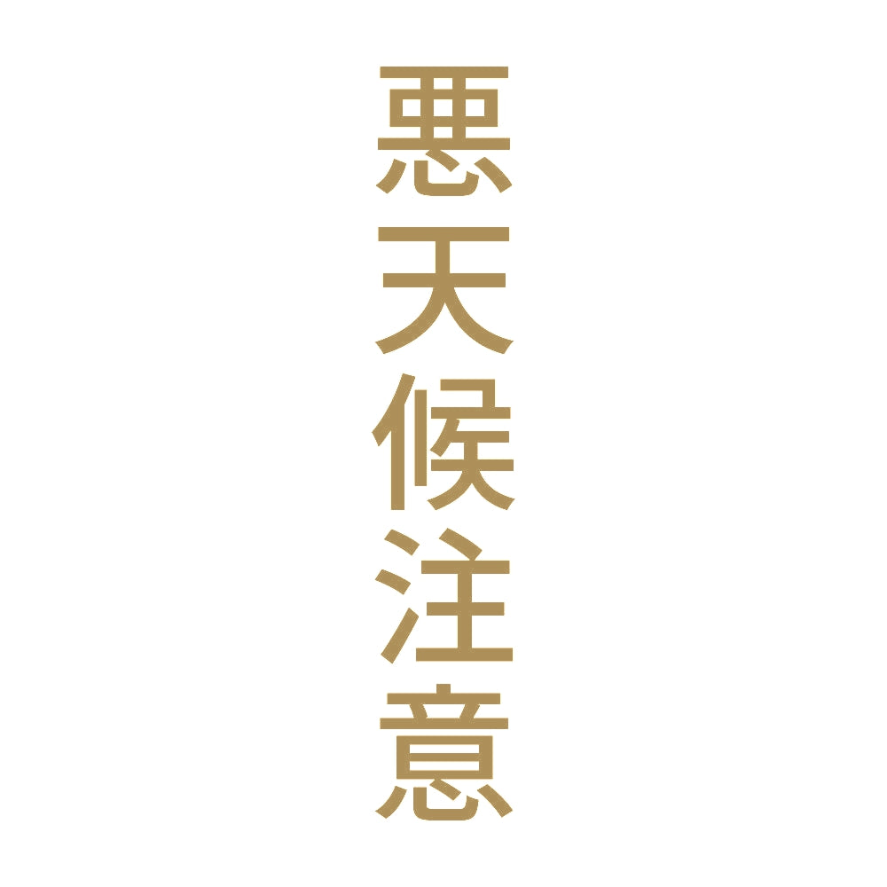 悪天候注意 縦 9