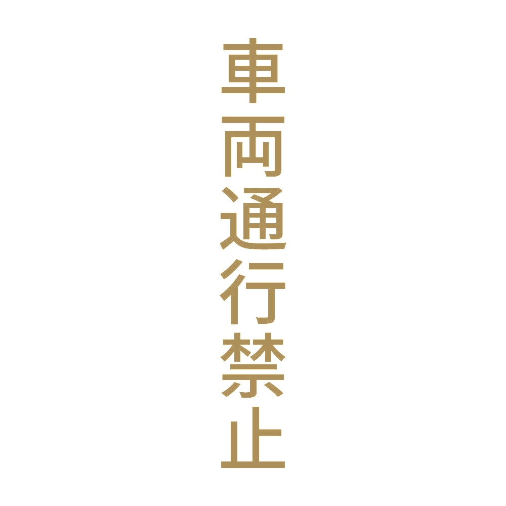 車両通行禁止 縦 9