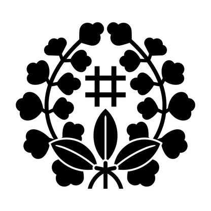 ばら藤に井桁紋