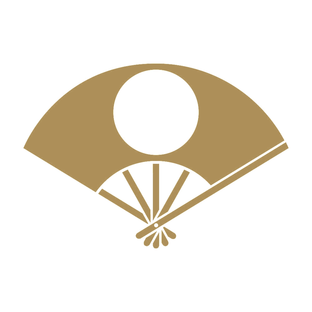 五本骨扇に月丸紋 9