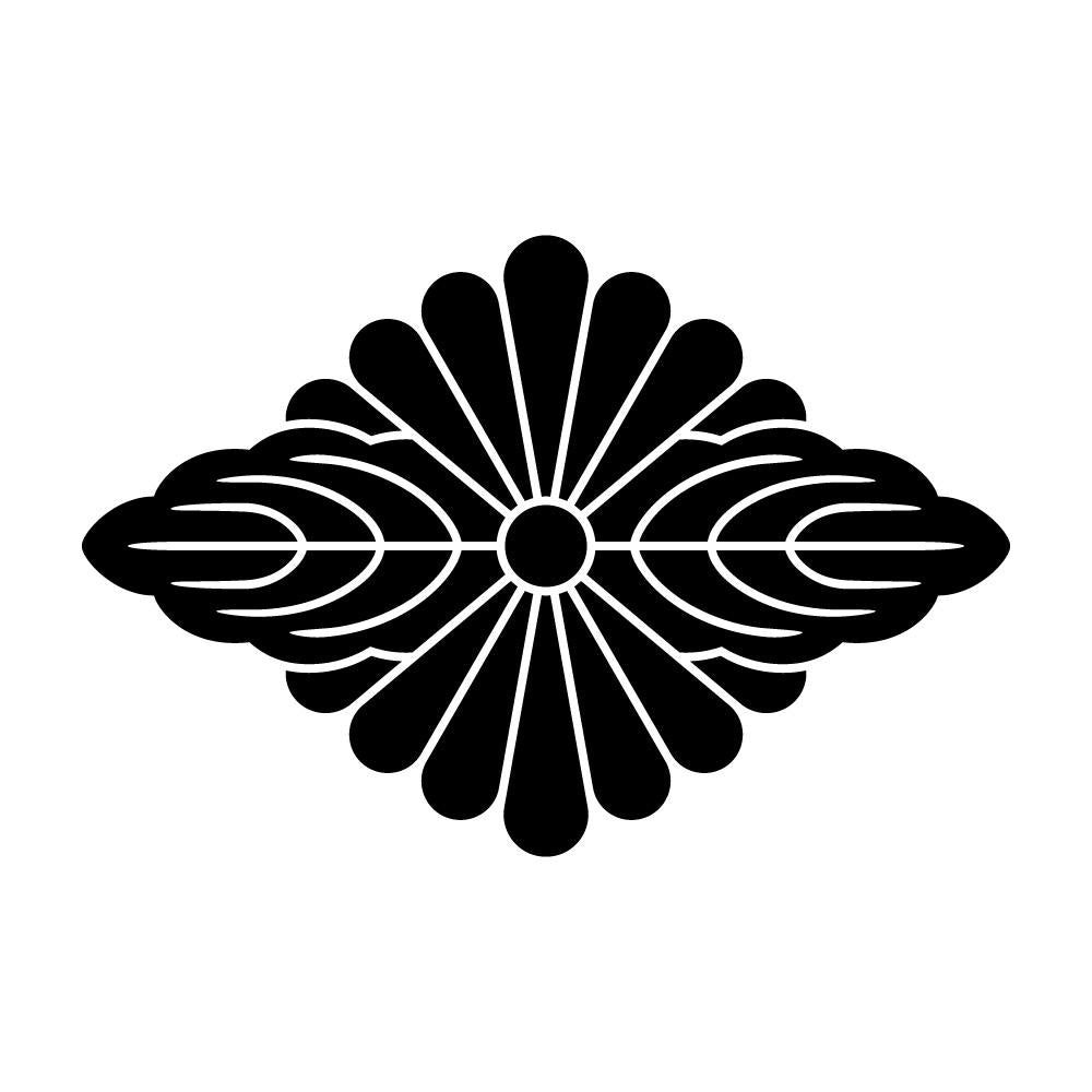 菊菱に向かい葉紋