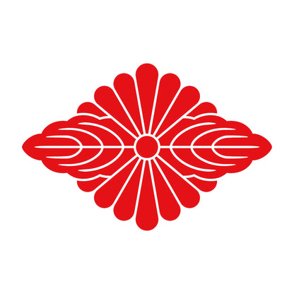 菊菱に向かい葉紋 8