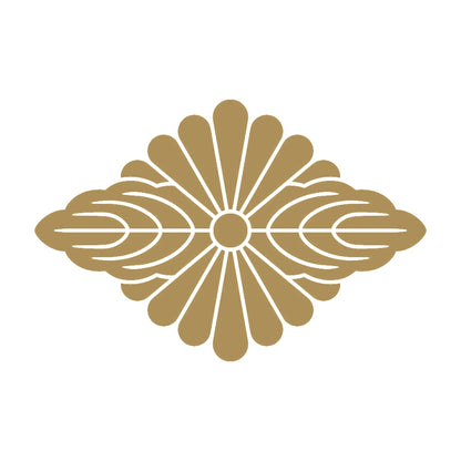菊菱に向かい葉紋 9