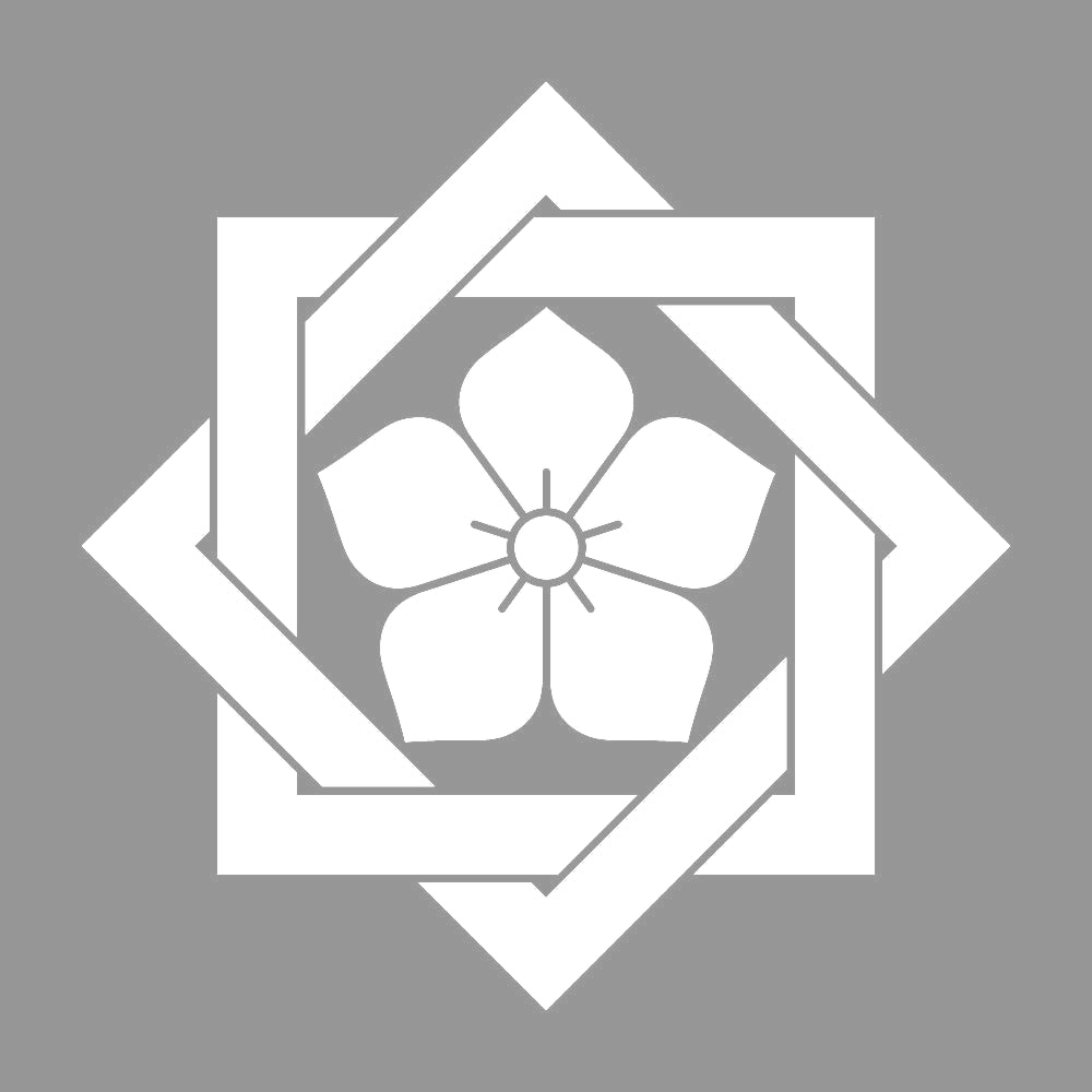 組み合わせ角に桔梗紋 7