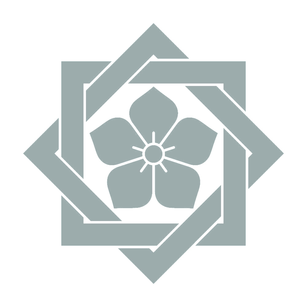 組み合わせ角に桔梗紋 10