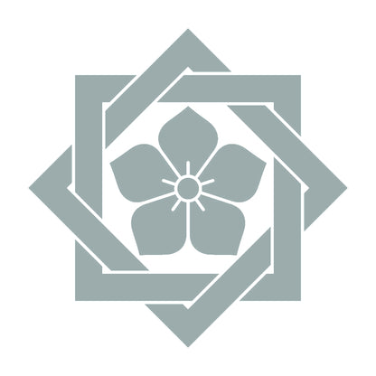 組み合わせ角に桔梗紋 10