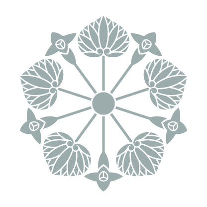 花付き五つ葵紋 10