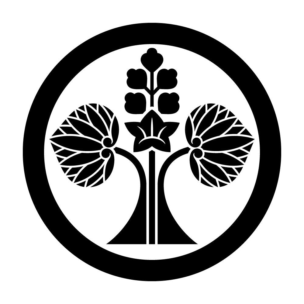丸に変わり花立ち葵紋