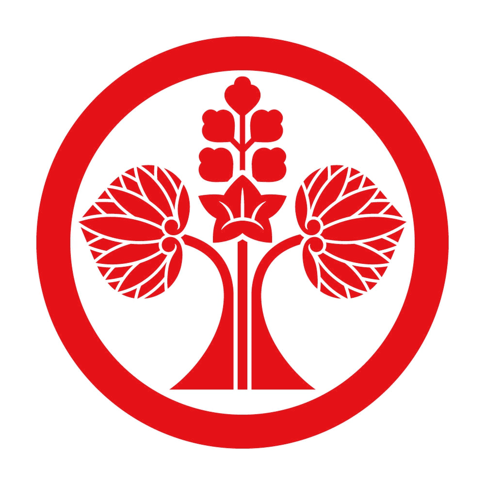 丸に変わり花立ち葵紋 8