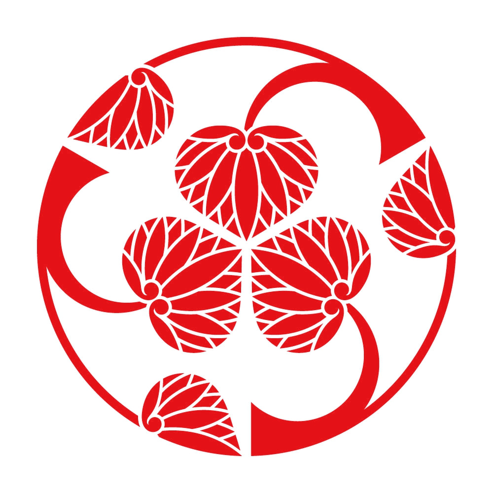 三つ割り立ち葵紋 8