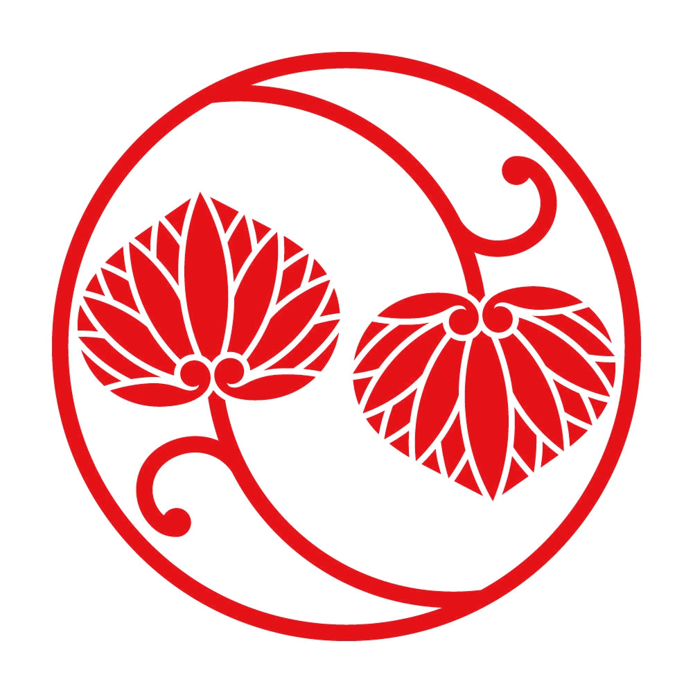 二つ蔓葵の丸紋 8