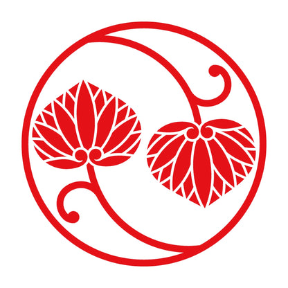 二つ蔓葵の丸紋 8