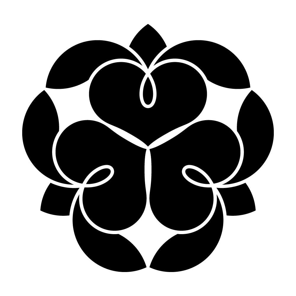 三つ寄せ藤の花紋