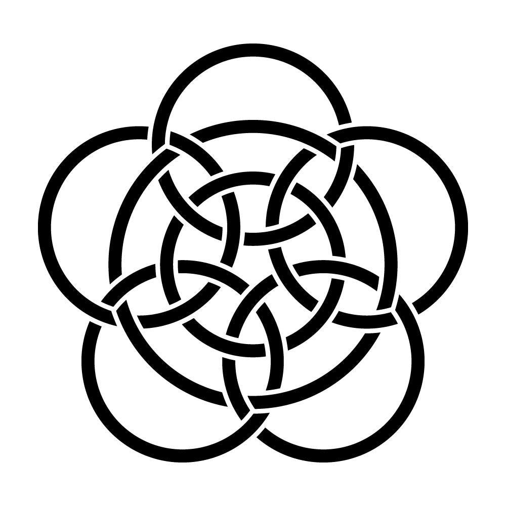 七つ金輪釜敷き紋