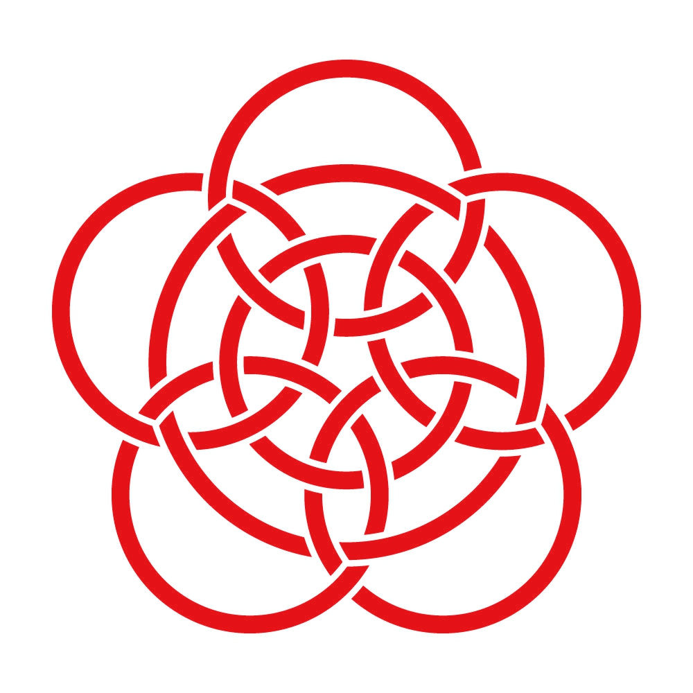 七つ金輪釜敷き紋 8