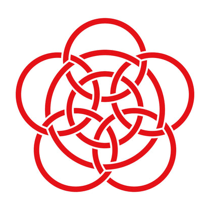 七つ金輪釜敷き紋 8