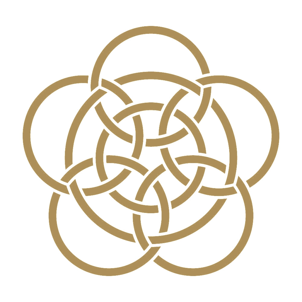 七つ金輪釜敷き紋 9