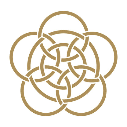 七つ金輪釜敷き紋 9