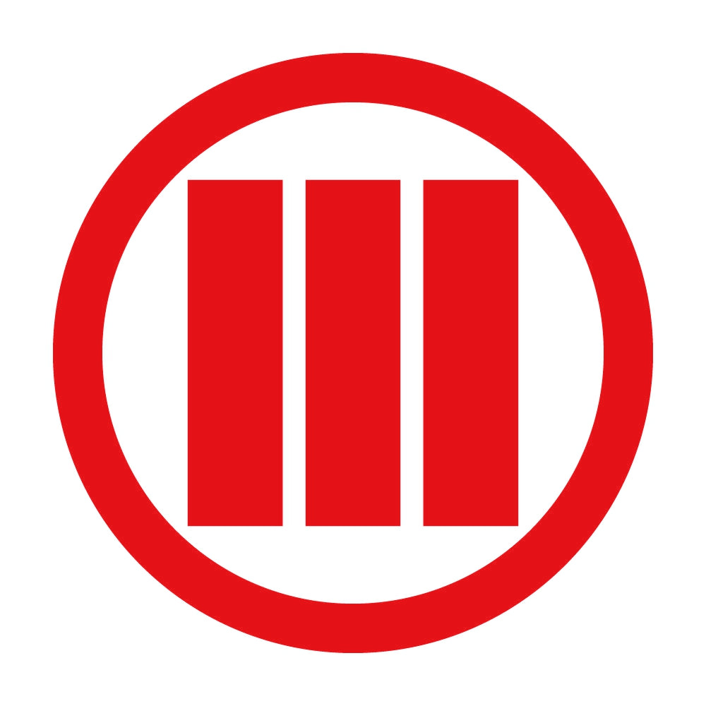 丸に縦算木紋 8