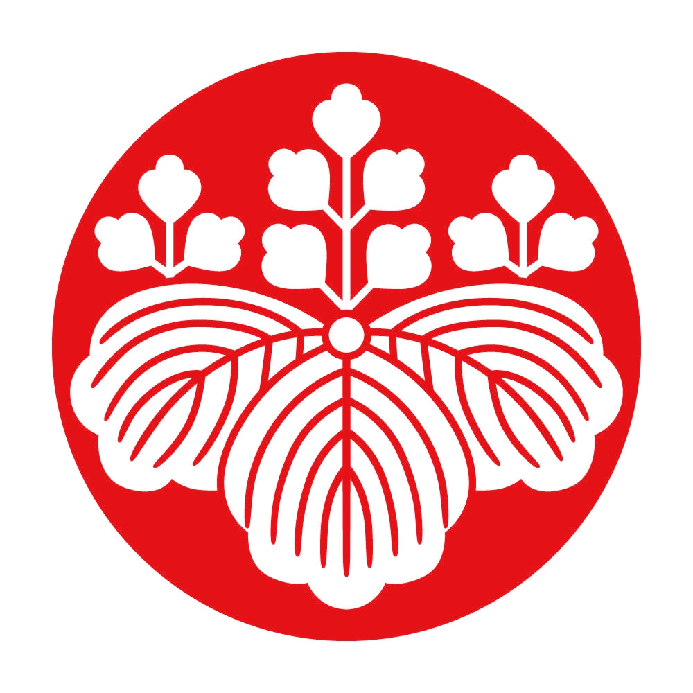 石持ち地抜き五三桐紋 8