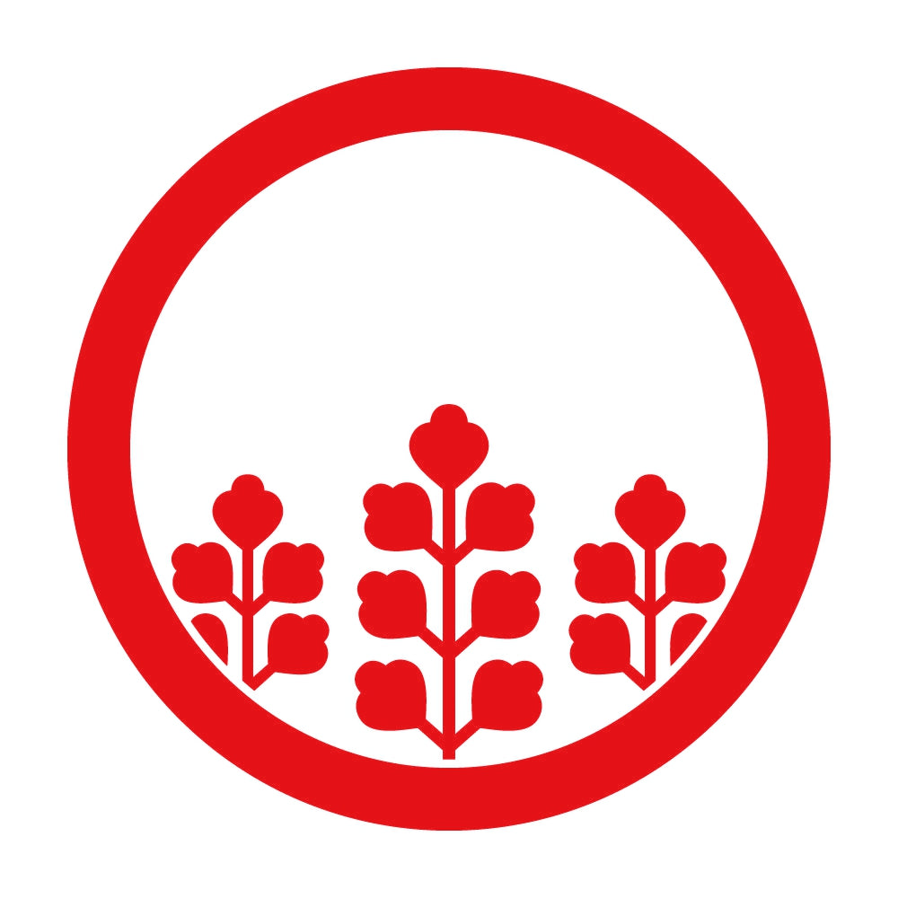 丸に三本花桐紋 8