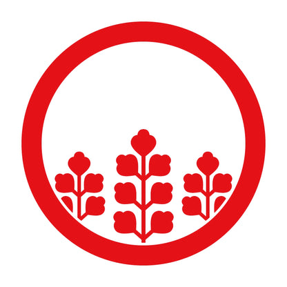 丸に三本花桐紋 8