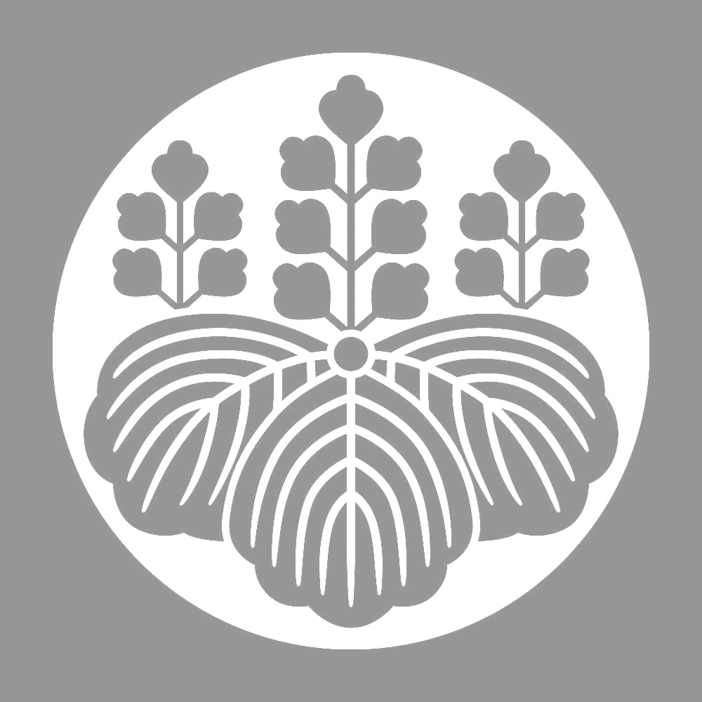 石持ち地抜き五七桐紋 7