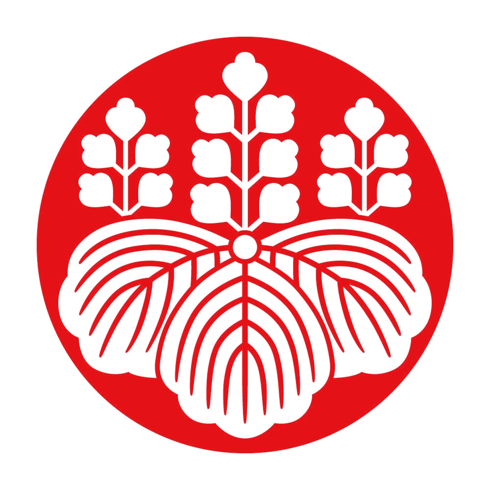 石持ち地抜き五七桐紋 8