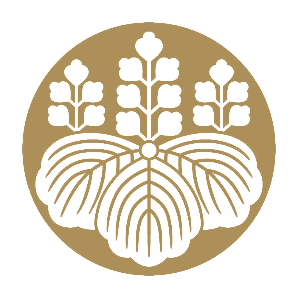 石持ち地抜き五七桐紋 9