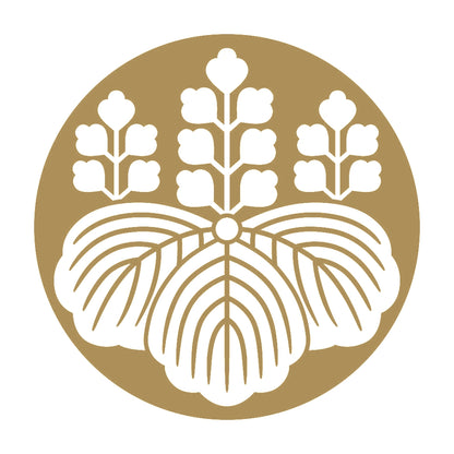 石持ち地抜き五七桐紋 9