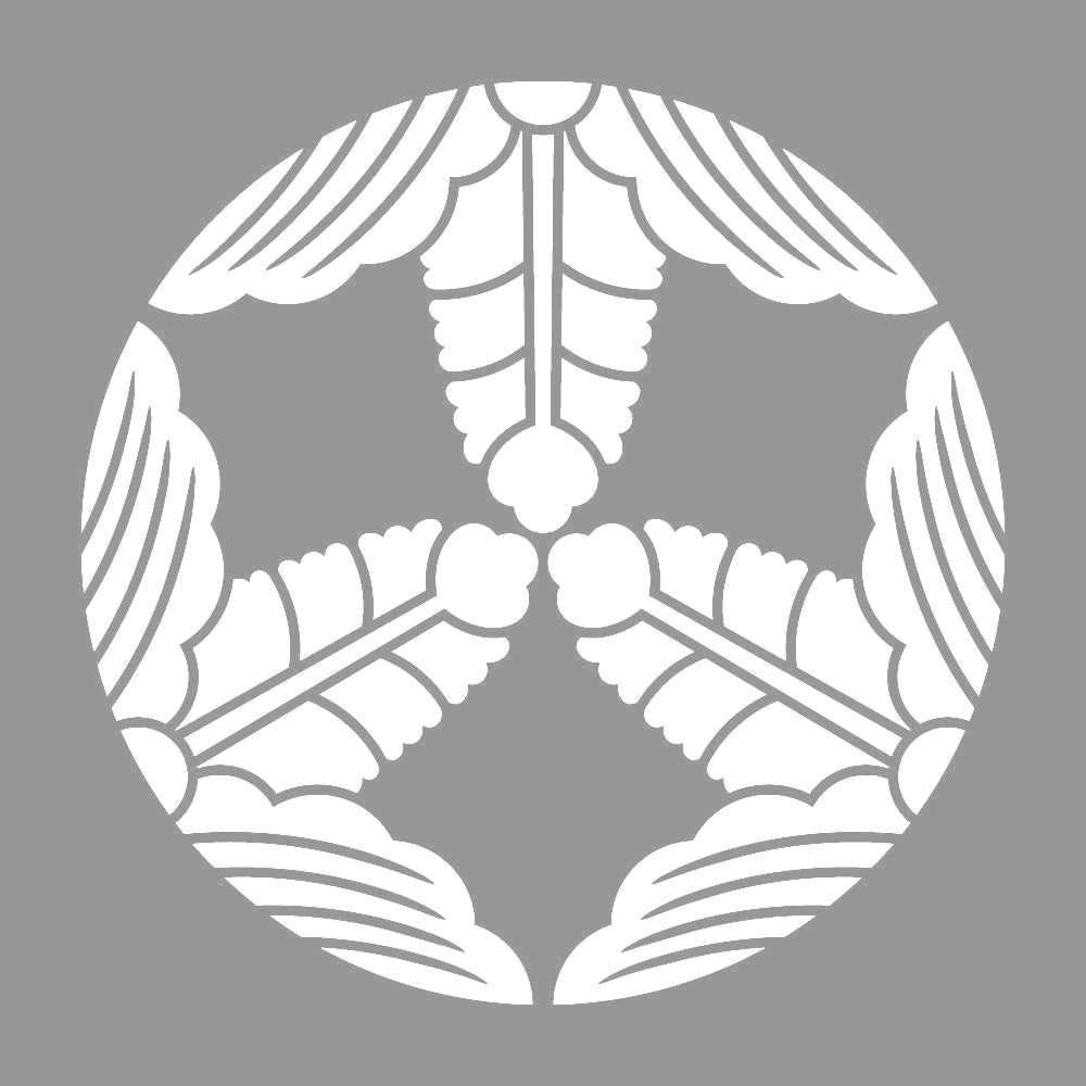 三つ割り花桐紋 7