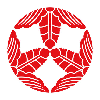 三つ割り花桐紋 8