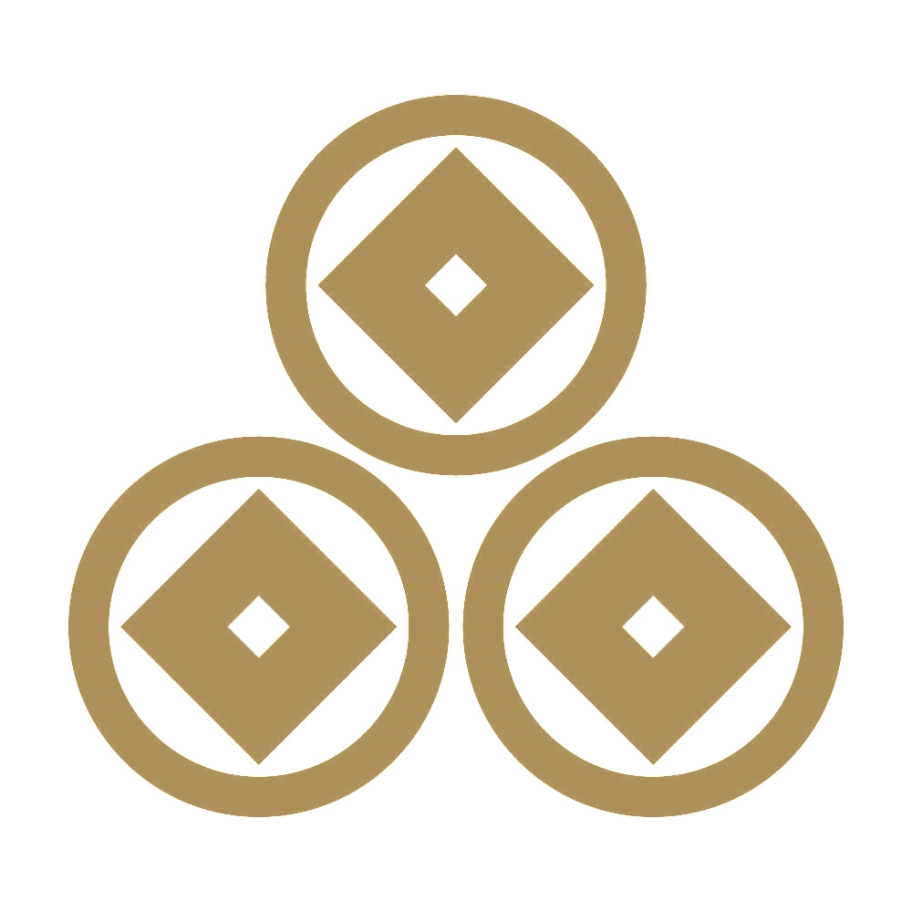 三つ盛り丸に釘抜紋 9