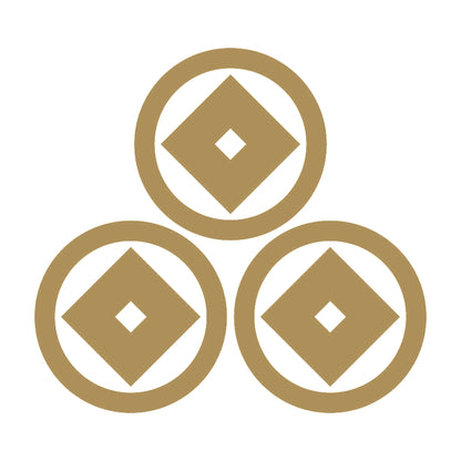 三つ盛り丸に釘抜紋 9