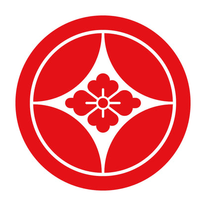 丸に七宝花菱紋 8