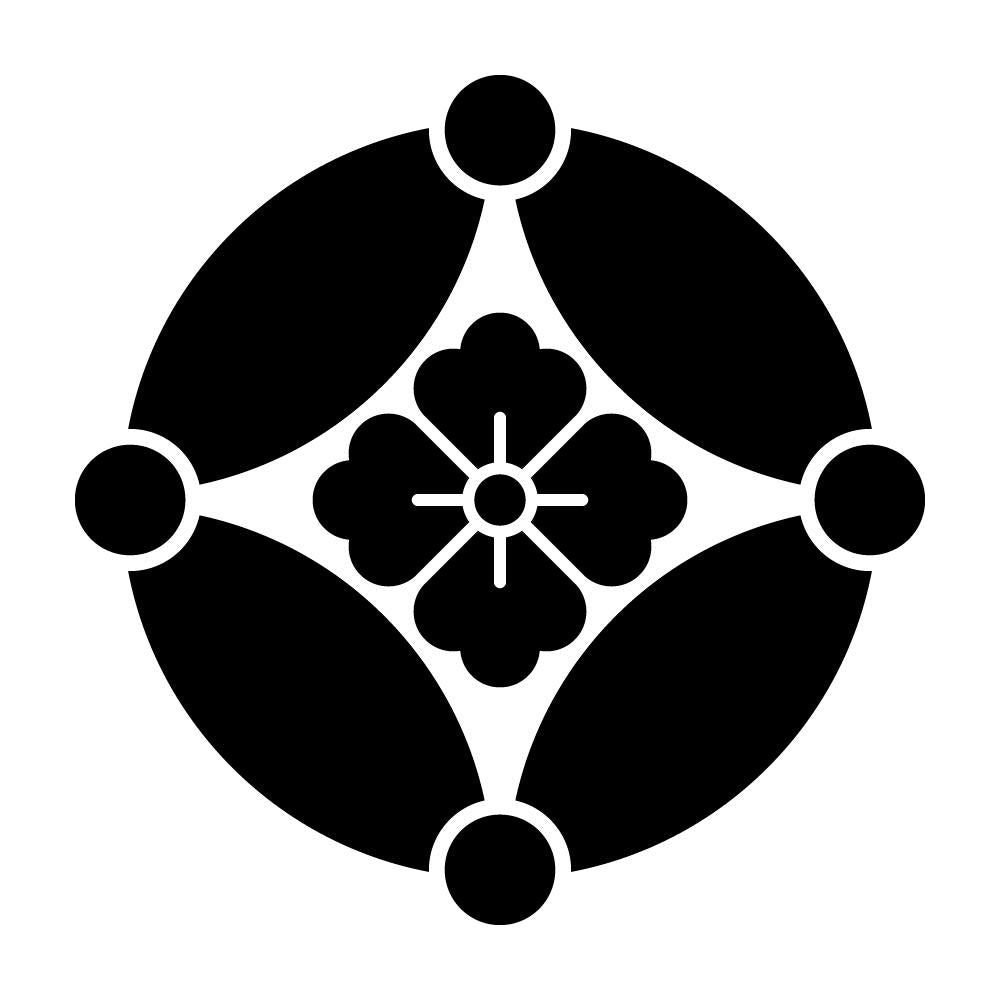 星付き七宝に花角紋