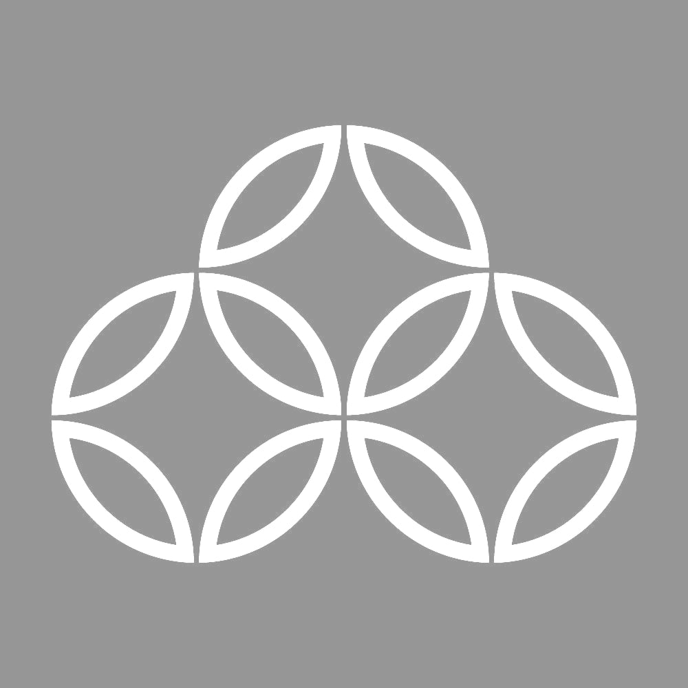 陰持ち合い三つ七宝紋 7