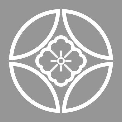 陰七宝に花角紋 7
