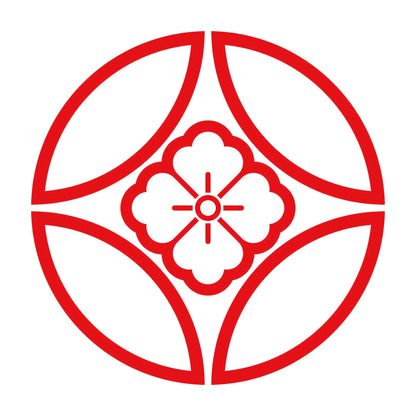 陰七宝に花角紋 8