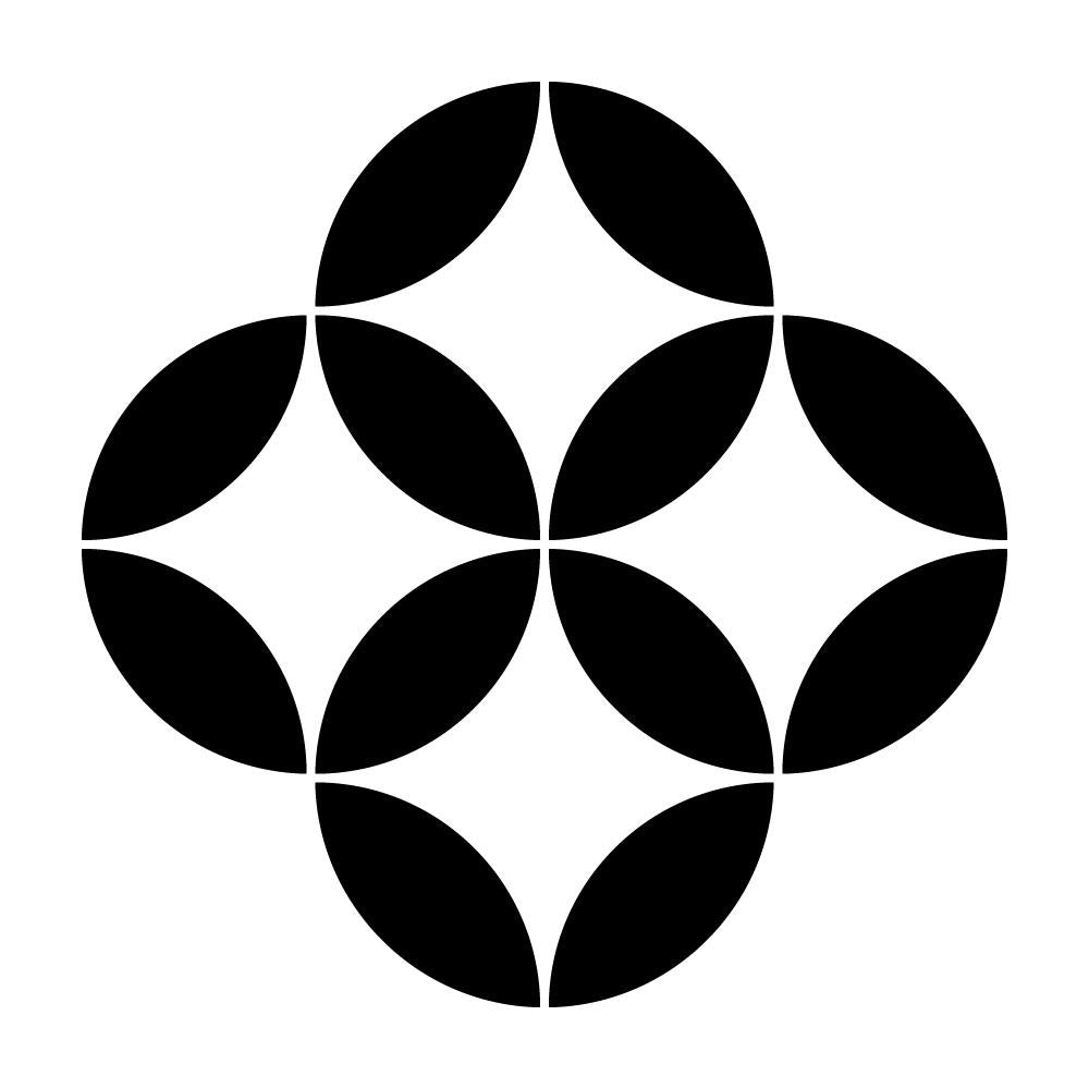持ち合い四つ七宝紋