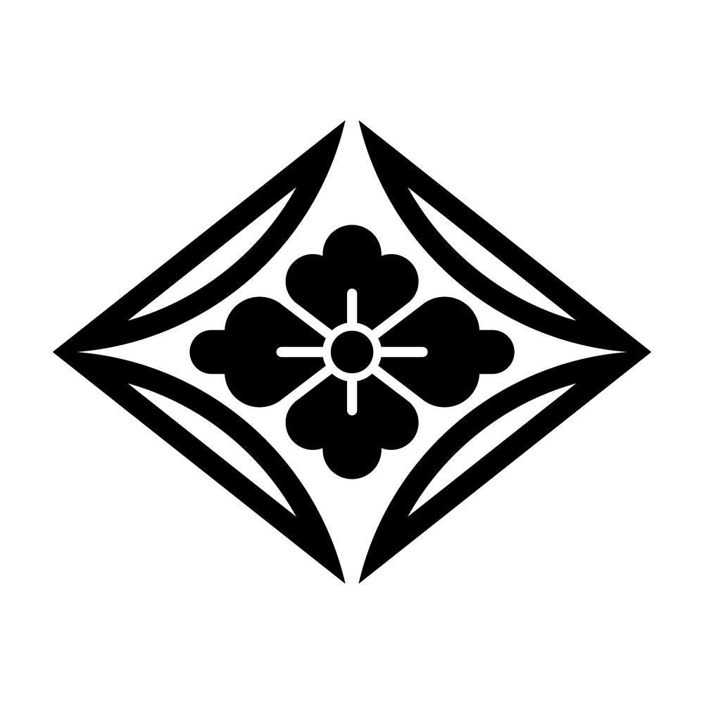 陰割り七宝菱に花菱紋