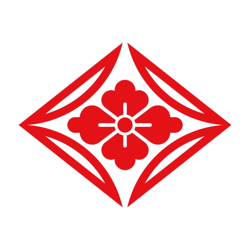 陰割り七宝菱に花菱紋 8