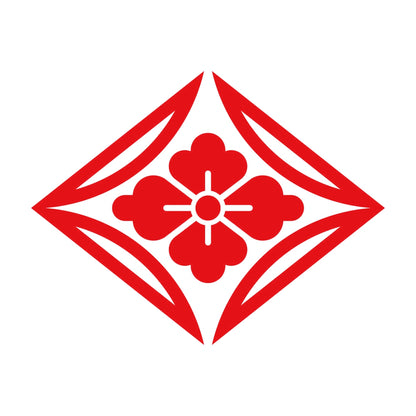 陰割り七宝菱に花菱紋 8