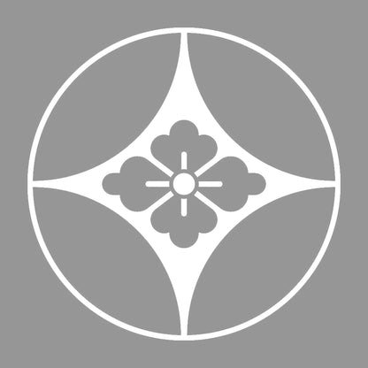 石持ち地抜き七宝に花菱紋 7