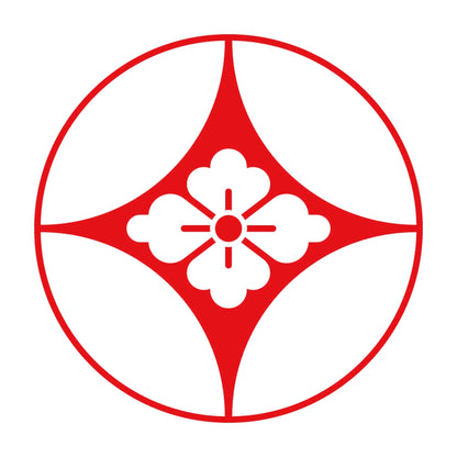 石持ち地抜き七宝に花菱紋 8