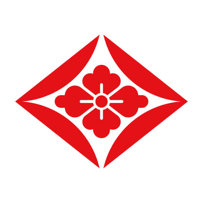割り七宝菱に花菱紋 8