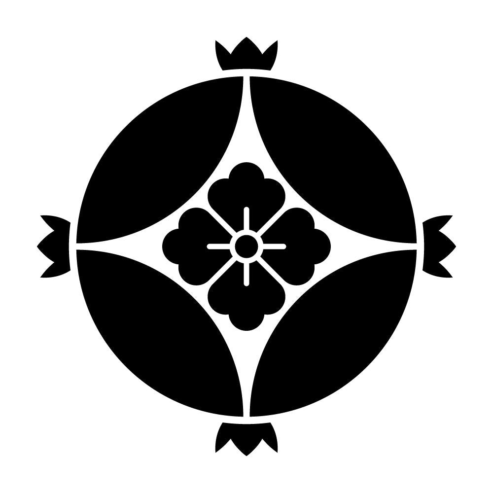 花七宝に花角紋